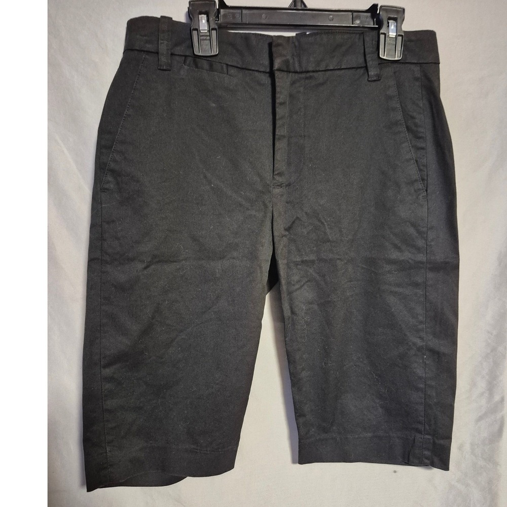 Vince Black Shorts Womens Size 2 Chino Bermuda Casual